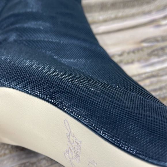 Badgley Mischka Womens Ronnie Fabric Pointed Toe Mid-calf Booties Size 6.5 - Picture 12 of 12